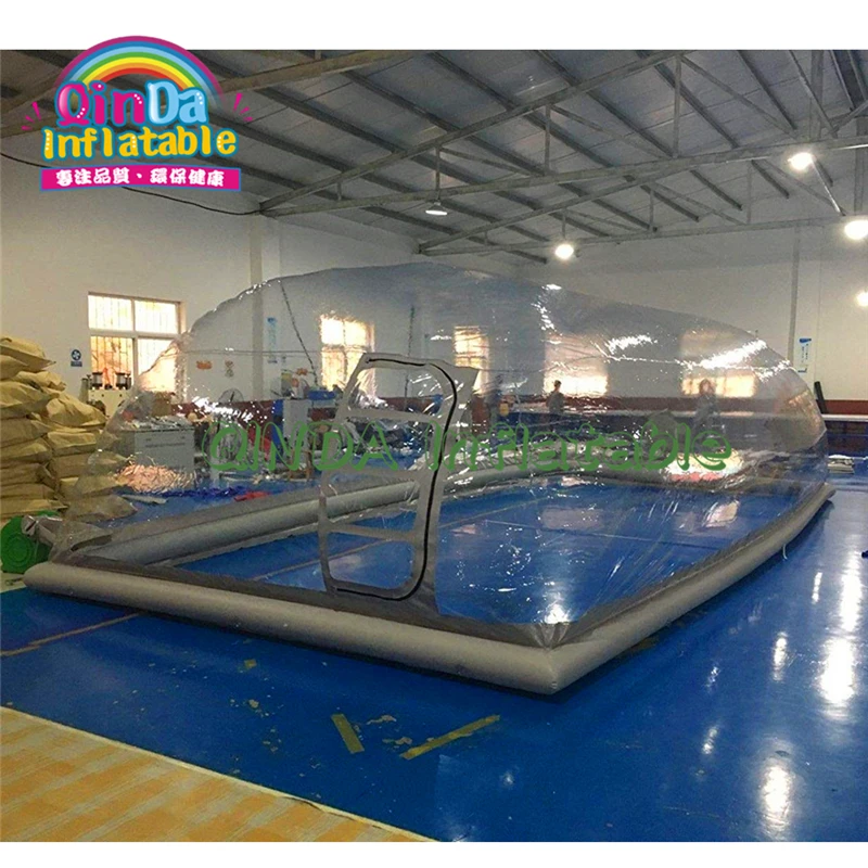 Зимний прозрачный надувной бассейн прозрачные палатки надувная купольная