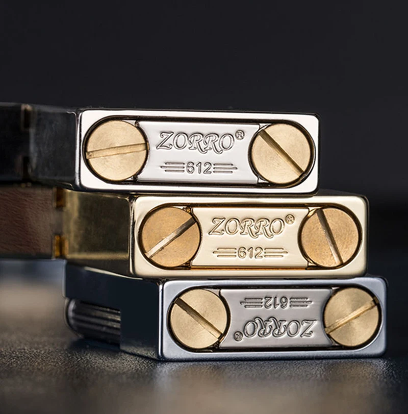 Дешево Новинка, оригинальная керосиновая Зажигалка Zorro с громким звуком, стальная проволока, бензиновый двигатель, курительная трубка, подарок для...