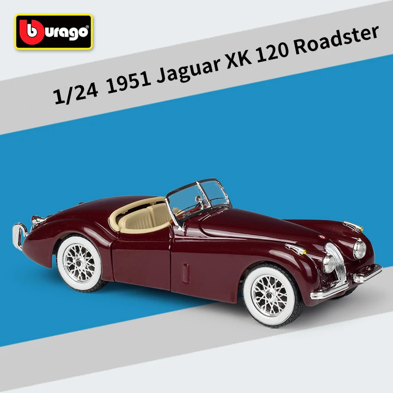 

1:24 JAGUAR XK 120 родстер классический автомобиль модель спортивного автомобиля из сплава Литые металлические игрушечные автомобили модель имит...