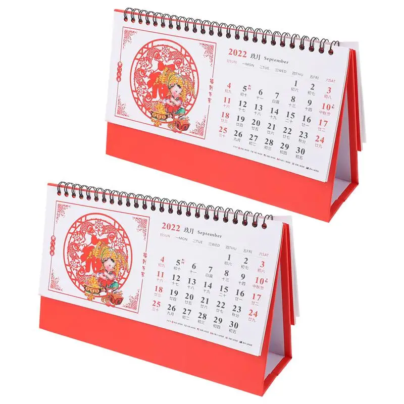 

2 шт. креативные настольные календари 2022, настольные бумажные календари, планировщики расписания на год