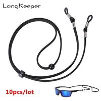 10pcslot men women black glasses rope 34cm sunglasses neck cord strap eyeglass string holder adjustable accessories