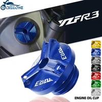motorcycle aluminum engine oil filler cup plug cover cap screw for yamaha yzf r3 yzf r3 yzfr3 2015 2016 2017 2018 2019
