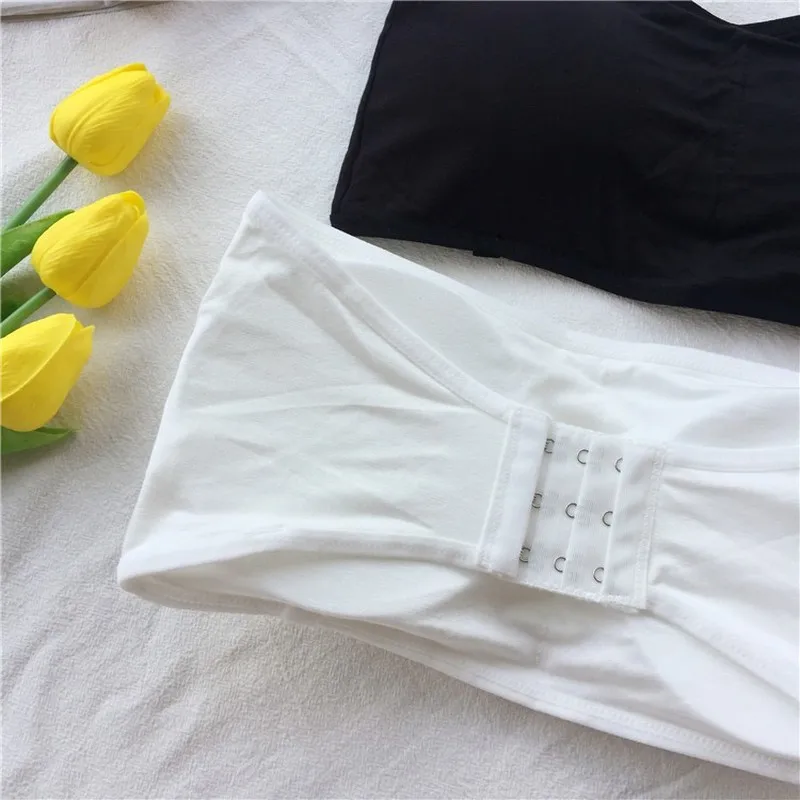 Женский хлопковый бюстгальтер без бретелек на косточках с чашкой 1/2 задней