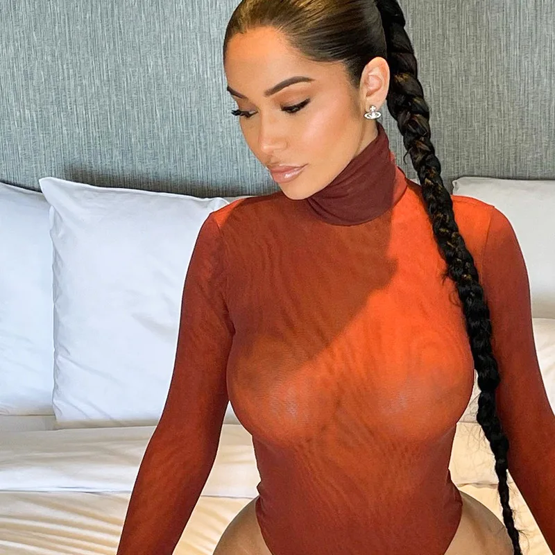 

Водолазка с длинным рукавом, однотонное белое сексуальное боди, женский черный осенне-зимний топ, уличная одежда, боди, одежда, костюм