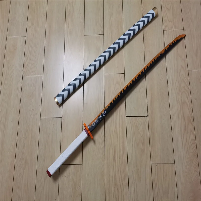 

Newest Kimetsu no Yaiba Sword Ninja Knife Demon Slayer Superb Hagashi Akihito Cosplay 1:1 Anime PU Weapon Prop 104cm Katana