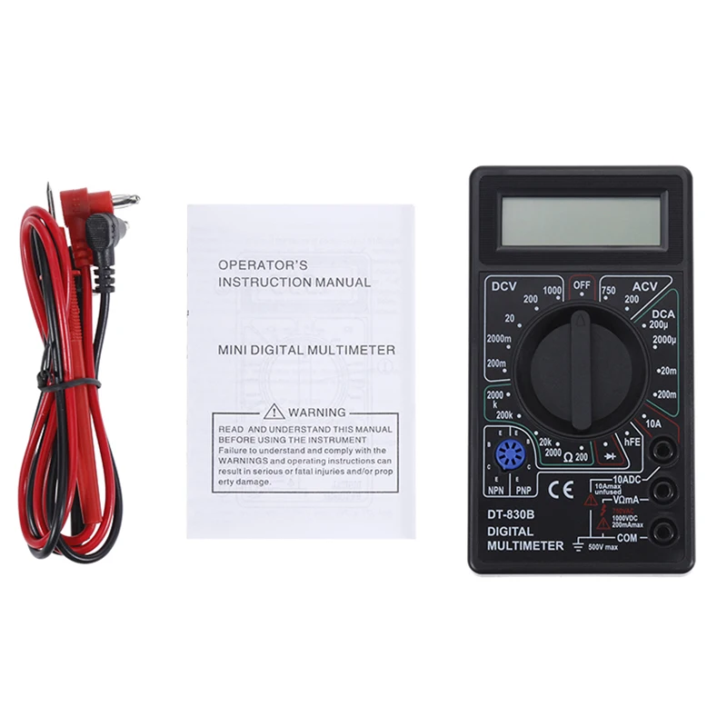 2 Color LCD Digital Multimeter AC/DC 750/1000V Mini probe For Voltmeter Ammeter Ohm Tester Meter | Инструменты