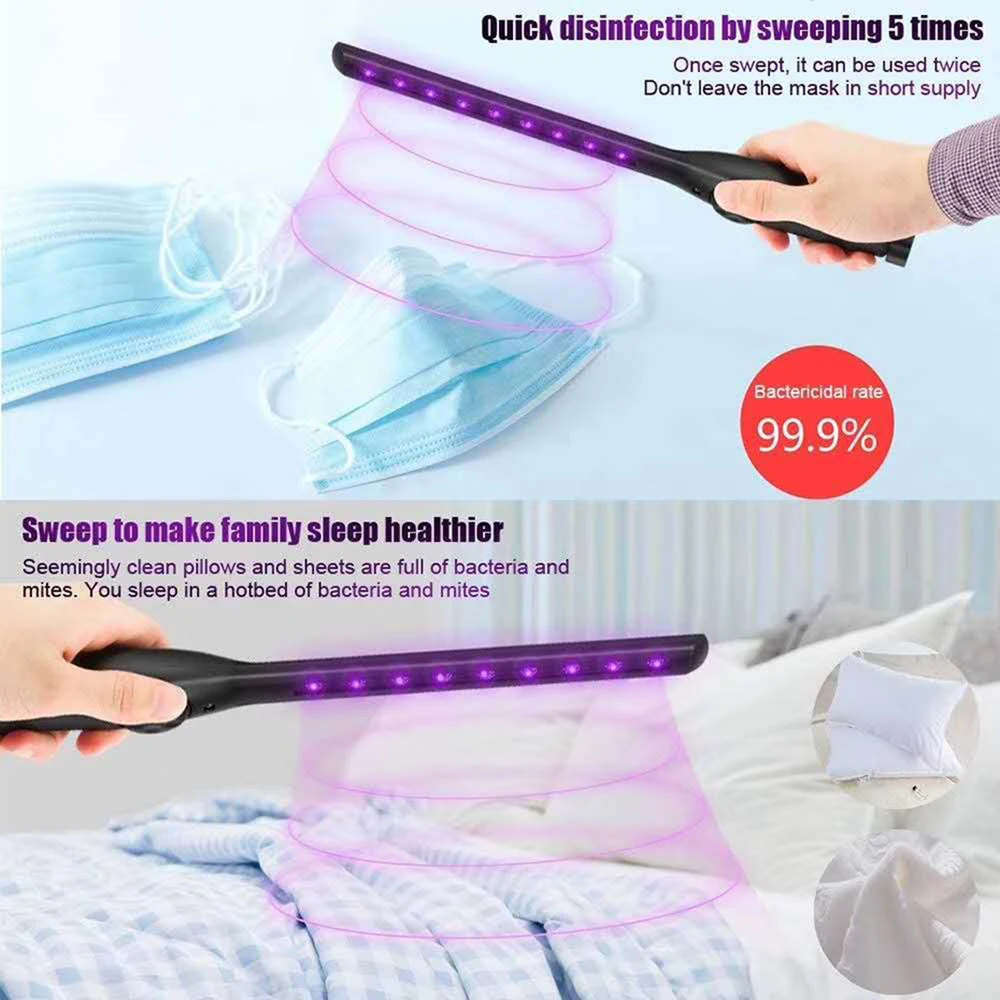 Rechargeable uv sterilizer Disinfection UVC Light Ultraviolet bacterial Kill Mite Home light lamp | Лампы и освещение