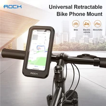 ROCK Metal Magnetic Bike Phone Holder Adjustable Universal Motorcycle Bicycle Phone Holder Handlebar Stand Mount Bracket Mount