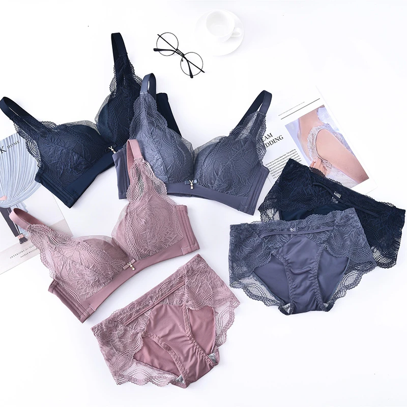 Новый женский кружевной бюстгальтер пуш ап большого размера с чашечками 3/4 без