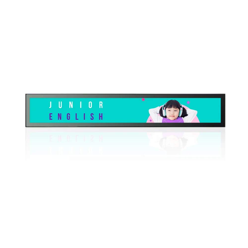 

34.9 inches stretched display bar long display screen for shelf
