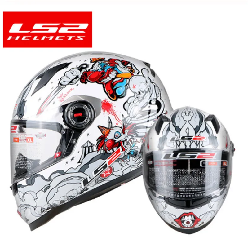 LS2 FF358 Samuria анфас мотоциклетный шлем мужские гоночные мотокроссы шлемы Capacetes Motociclismo Casco Moto ECE - Цвет: 20 Crazy
