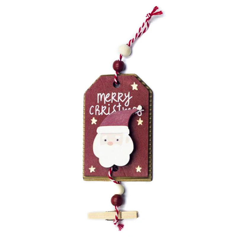 3 шт./лот рождественские деревянные окрашенные зажимы открытка фото зажим