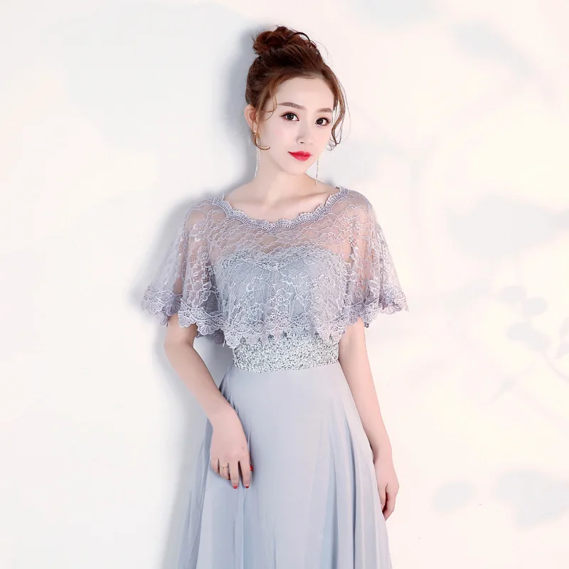 Brand Designer Lace Wedding Shawl Wrap Elegant Short Bridal Wraps Summer Women Evening Bolero New Bride Capes Mariage |