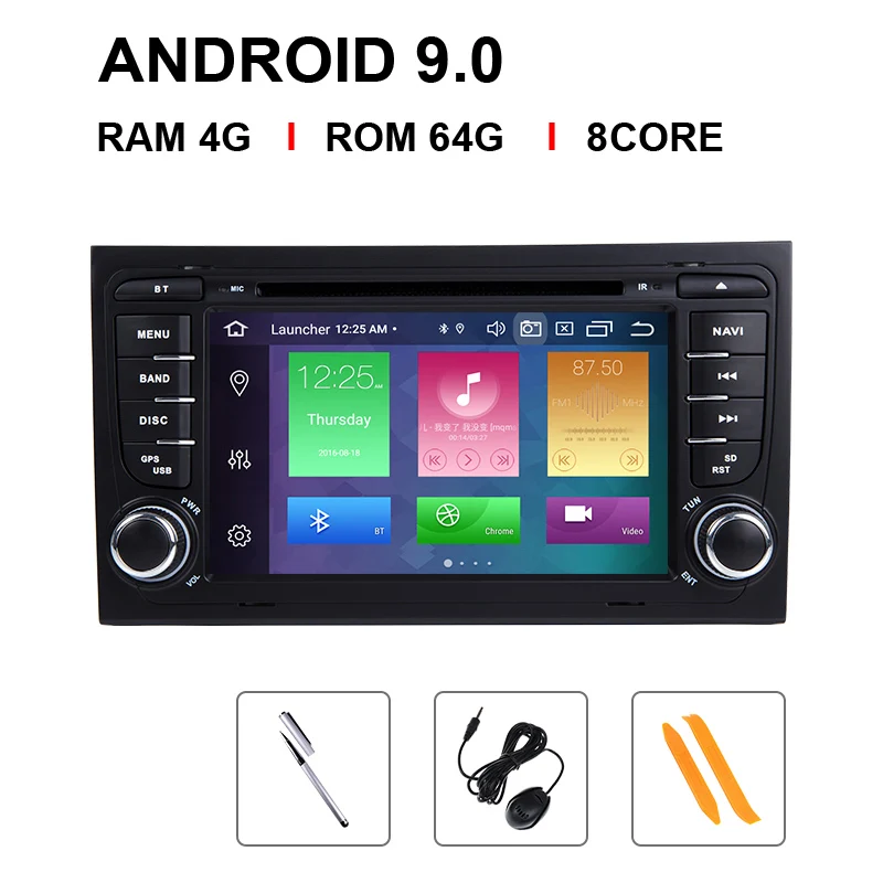 8 Core 64 ROM " ips DSP 2 din Android 9 gps Авторадио Мультимедиа для Audi A4 B8 B6 B7 S4 B7 B6 RS4 B7 SEAT Exeo Навигация dvd плеер 4G 64G - Цвет: 8 Core 64 ROM