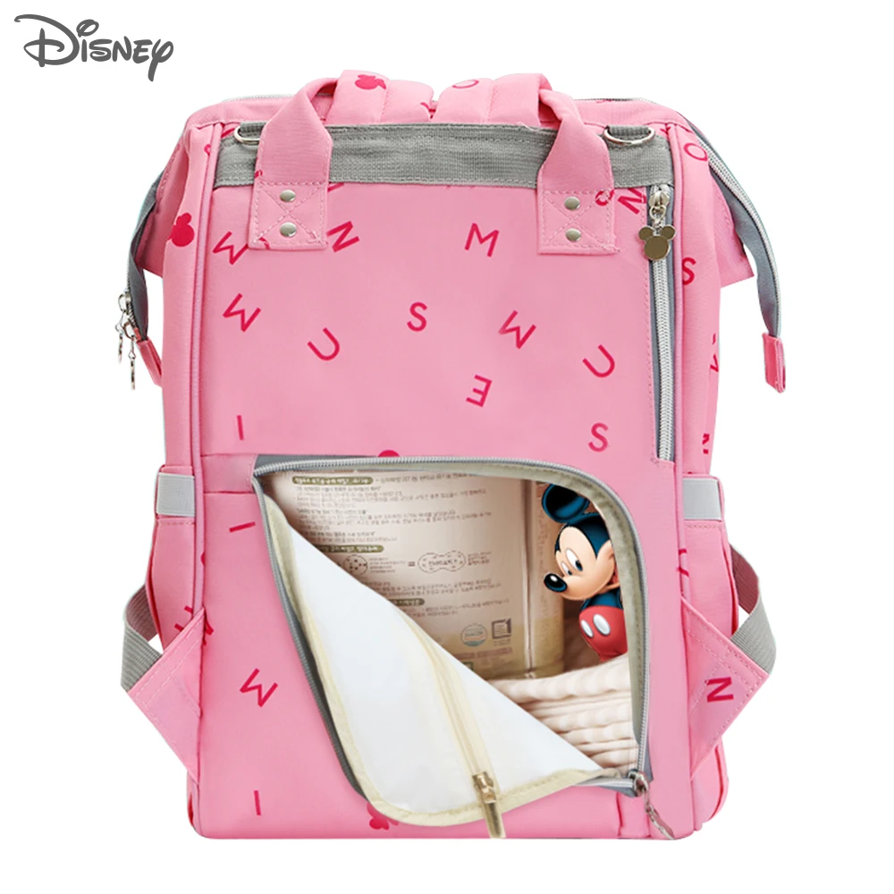 Рюкзак для подгузников disney, сумка для подгузников с изоляцией от USB, сумка для подгузников с Минни и Микки, большая емкость, сумка для путешествий, Оксфорд, для кормления ребенка, сумка для мам