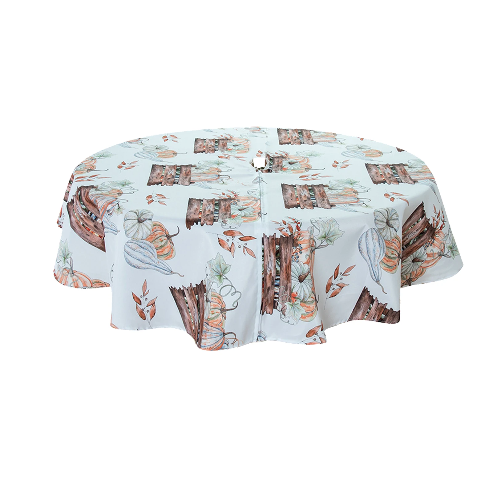 Outdoor Tablecloth With Umbrella Hole Round Waterproof TableCover Overlays Wedding Decoration Banquet Dining Table Cover Cloth | Дом и сад