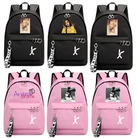 quality ariana grande backpack hip hop travel rucksack teenager bookbag girls school bags women laptop backpack