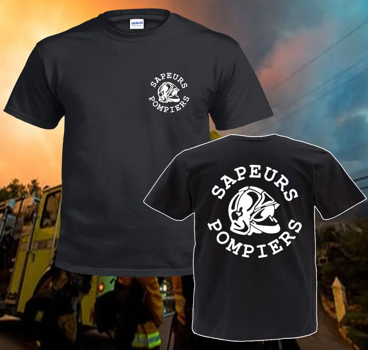 

Fashion New Sapeurs Pompiers France Circle Firefighter Department T-Shirt. Summer Cotton O-Neck Short Sleeve Mens T Shirt New