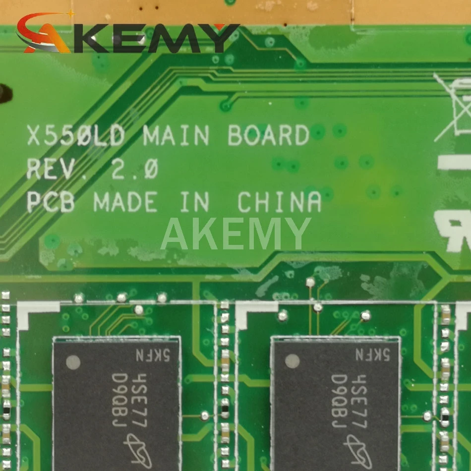 

Akemy X550LD Laptop motherboard For Asus X550L X550LD X550LC X550LN X550LB original mainboard 4G-RAM i3 i5 i7 2G graphics card