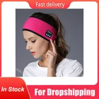 Эдал работы при прослушивании музыки по Bluetooth повязка на голову из мультика головной убор для сна наушники гарнитура повязка на голову мягкие теплые спортивные смарт-Кепки Смарт стерео