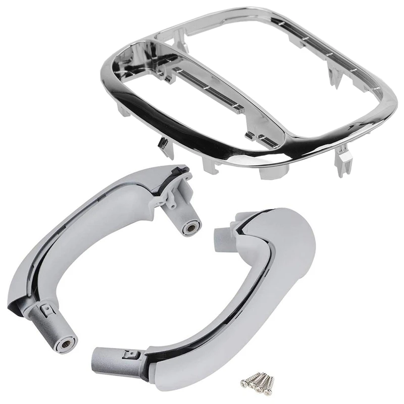 

Car Center Console Gear Shifter Panel Decorative Trim Cover with Front Left and Right Interior Door Pull Handles