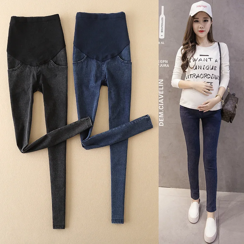 

Maternity Pants Spring Autumn High Quality Jeans Trousers for Pregnant Women Large Size Pregnancy Pants Maternity Skinny Pants