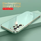 Модный глянцевый мягкий силиконовый чехол с покрытием для Samsung Galaxy M32 A32 4G A22 A52 A72 2021