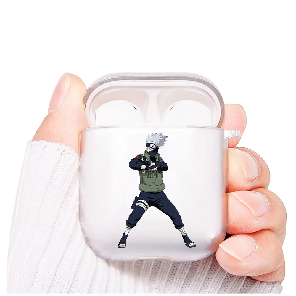 

Hot Anime Itachi Uchiha Kakashi Sasuke soft TPU Earphone Case for Apple Airpods 2 1 Wireless Bluetooth Earphone Cover Coque