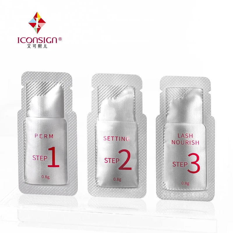 ICONSIGN 10 шт./лот #1 #2 #3 саше для подтяжки ресниц Набор перманентной завивки