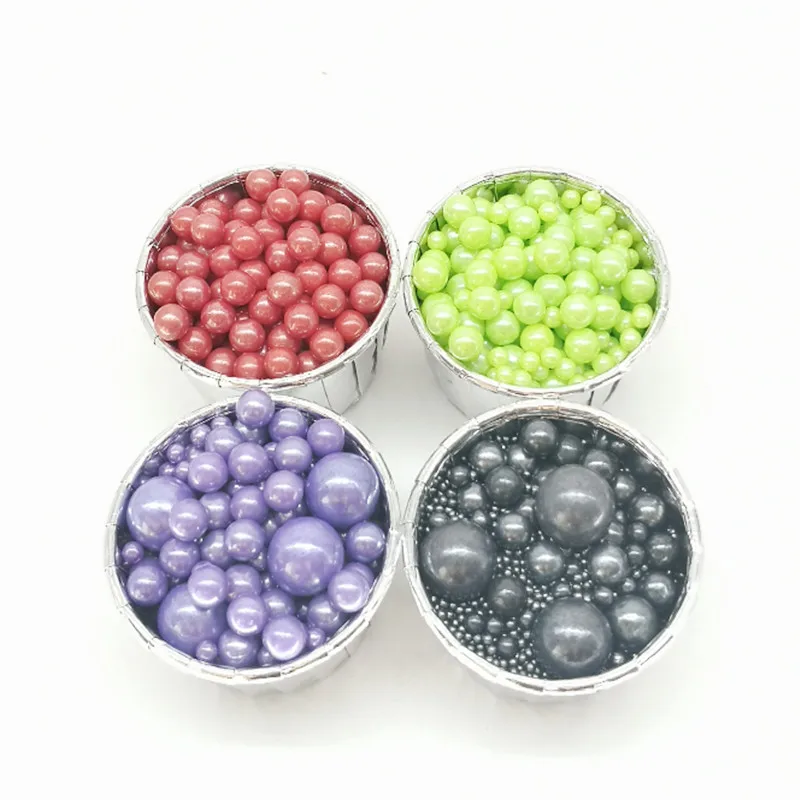 15 съедобных фиолетовых бусин жемчужные сахарные шарики конфетные украшение для