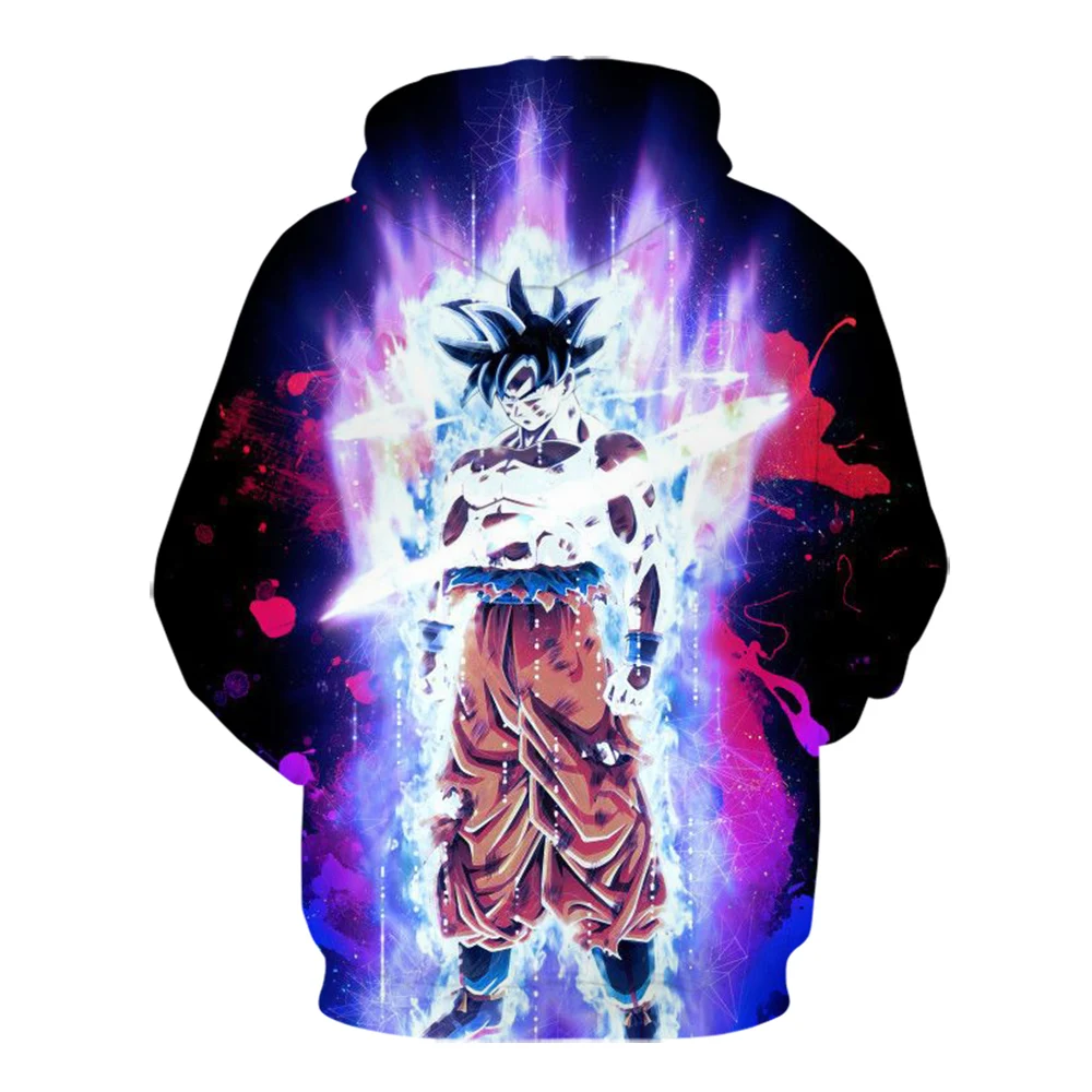 Лидер продаж поступление популярные Dragon Ball Z Kakarotto Goku 3D толстовки с принтом для мужчин и женщин толстовки с капюшоном в стиле хип-хоп Пуловер с карманами