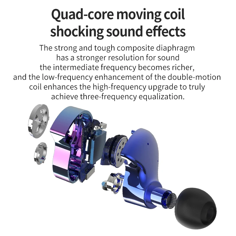 Беспроводные Bluetooth наушники Aurora X6 с двойной динамикой стереогарнитура сильными