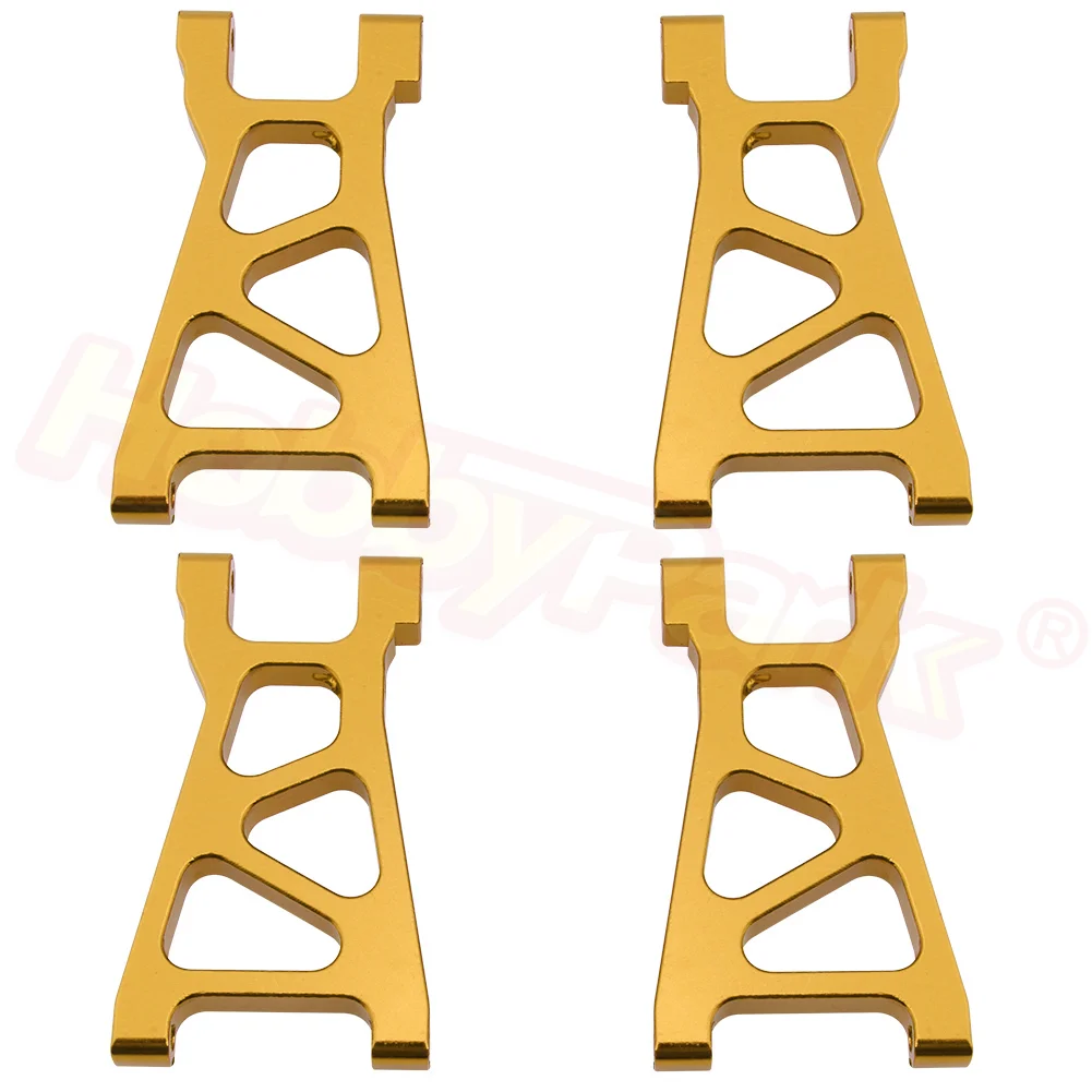 Gold Yellow 2 пары Himoto Spino 1:18 Электрический E18XBL обновленные части M606 алюминиевая Нижняя Susp Arm 2 P 23606 Fit Mastadon BARREN Centro - Цвет: Gold Yellow