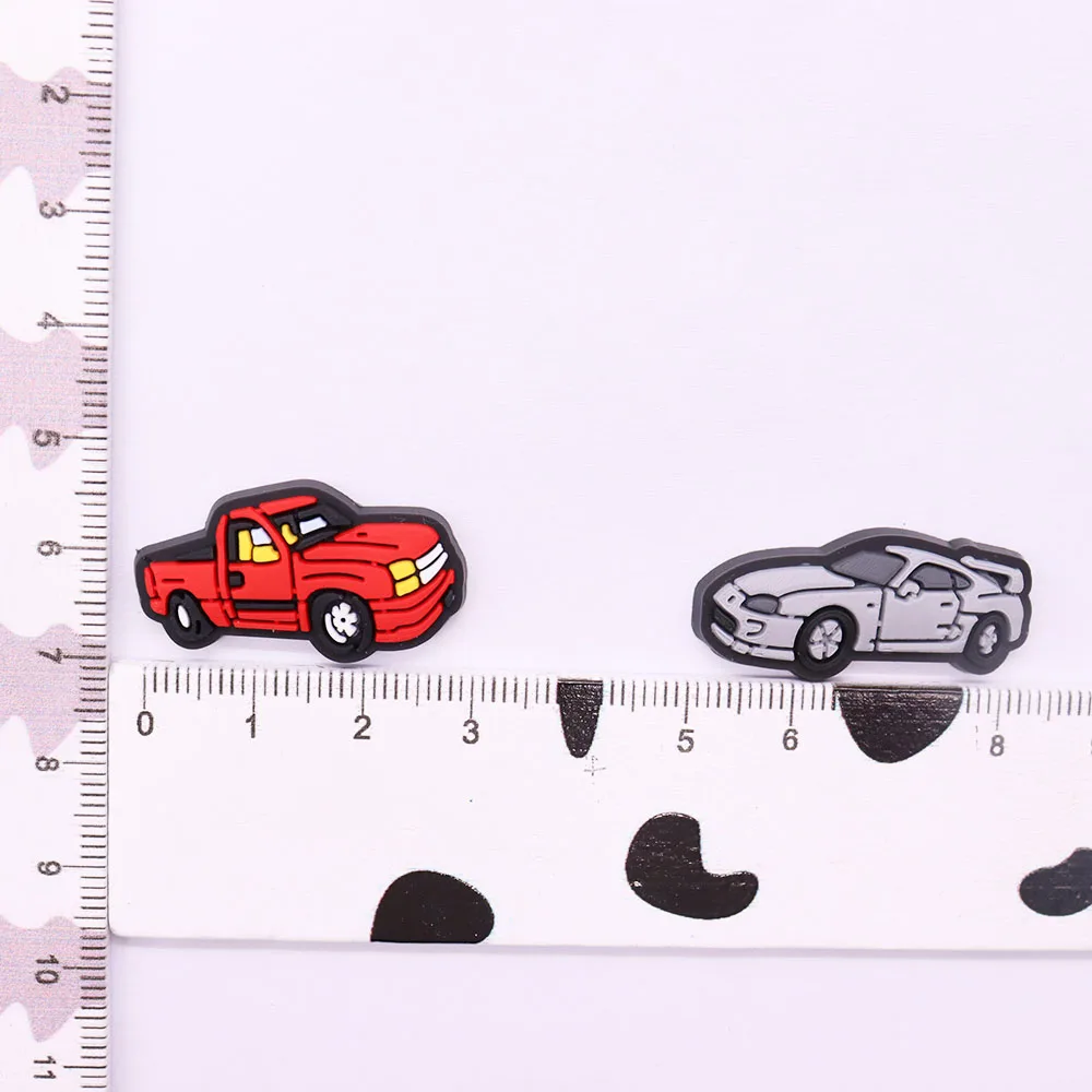 7PCS PVC Kawaii Cartoon Fridge Magnetic Sticker Truck Lorry Sports Car Umbrella Refrigerator Magnets Home Decoration Photo Wall - купить по
