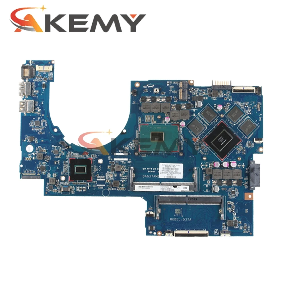 Kaufen Für HP 17-AB 17-W Laptop Motherboard 915468-601 Mit SR32S I5-7300HQ CPU GTX1050 GPU DDR4 DAG37DMBAD0 MB 100% Geprüft Schnelles Schiff