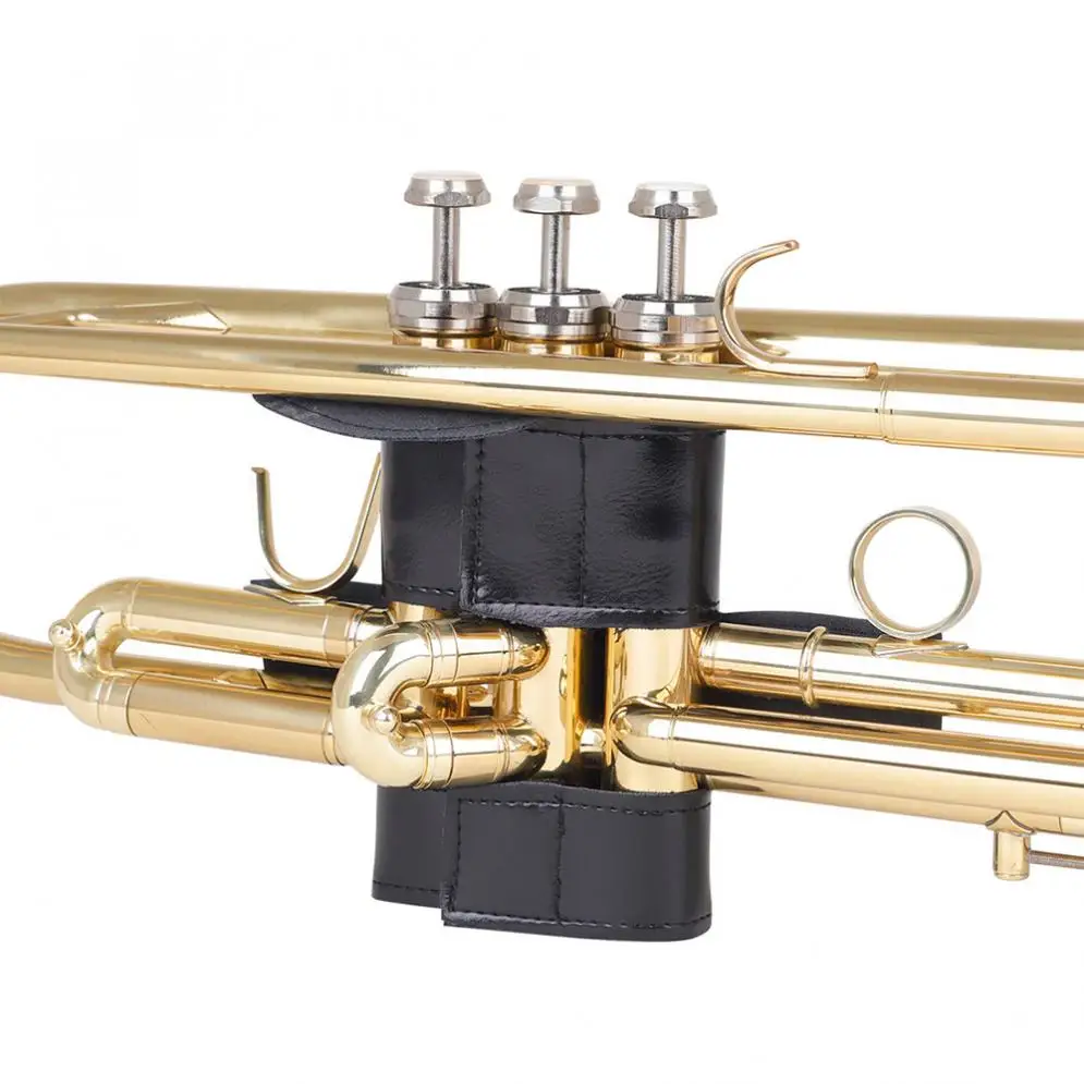 

Trumpet Cover Trumpet Hand Grip Protective Cover Case Black PU Leather Musical Wind Instruments Accessories