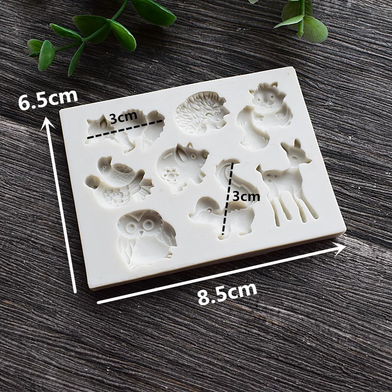 1 шт. силиконовая форма для выпечки Олень Сова|fondant silicone molds|silicone moldbaking mold |