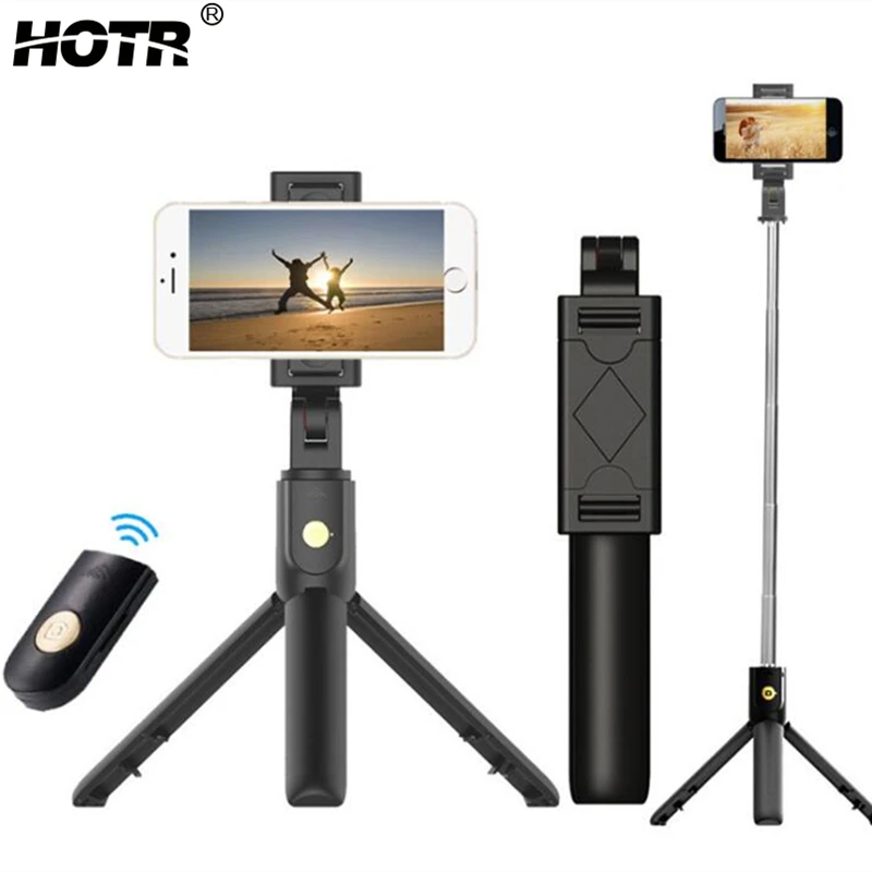Штатив для селфи беспроводной универсальный Bluetooth Палка с пультом
