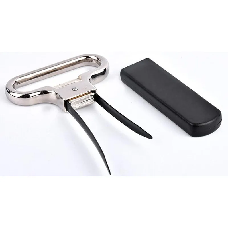 

New Creative High Quality Newest Two-prong Cork Puller Ah-so Wine Opener Professional Old Red Wine Opener