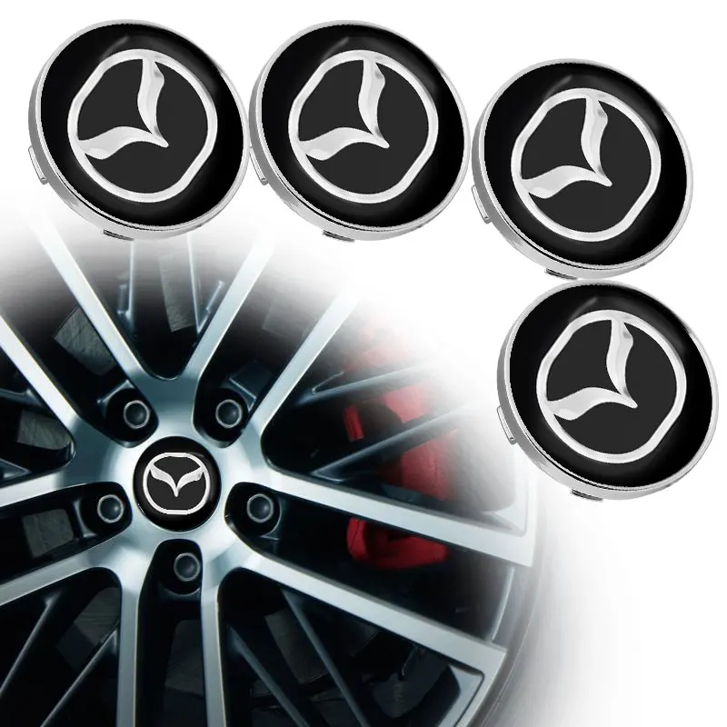 

4pcs Car Wheel Center Hub Matel Gear Caps Auto Goods For Mazdas 2 3 4 5 6 7 8 ATENZA Axela 5 6 323 626 RX8 CX6 CX5 CX4 MX3 MX5