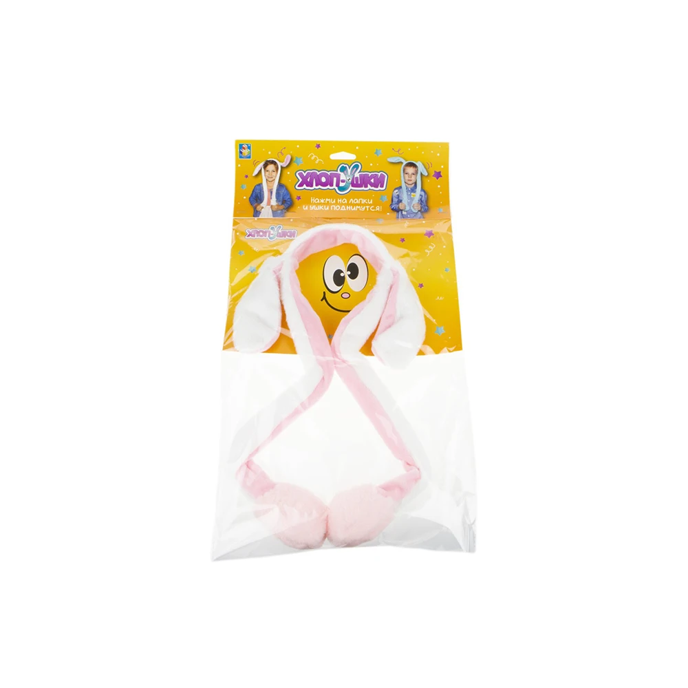 Ободок детский 1TOY Хлоп-Ушки Единорог белый с поднимающимися ушками | Игрушки и