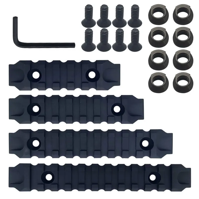 Magorui нейлона M lok Rails Keymod 4 шт. Пикатинни Rail Kit для RIS/RAS/Rails System Handguard Accessories|Кронштейны