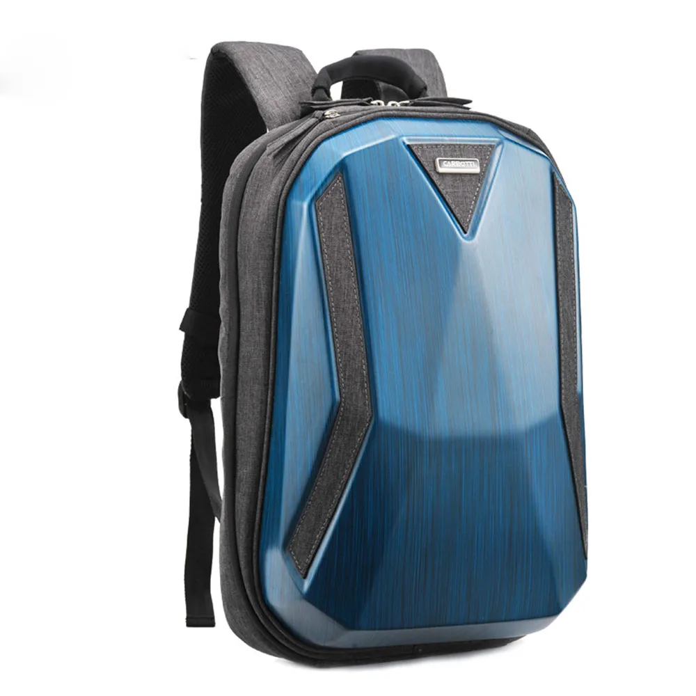 Мужской рюкзак 14 дюймов черный простой жесткий для компьютера колледжа синий |