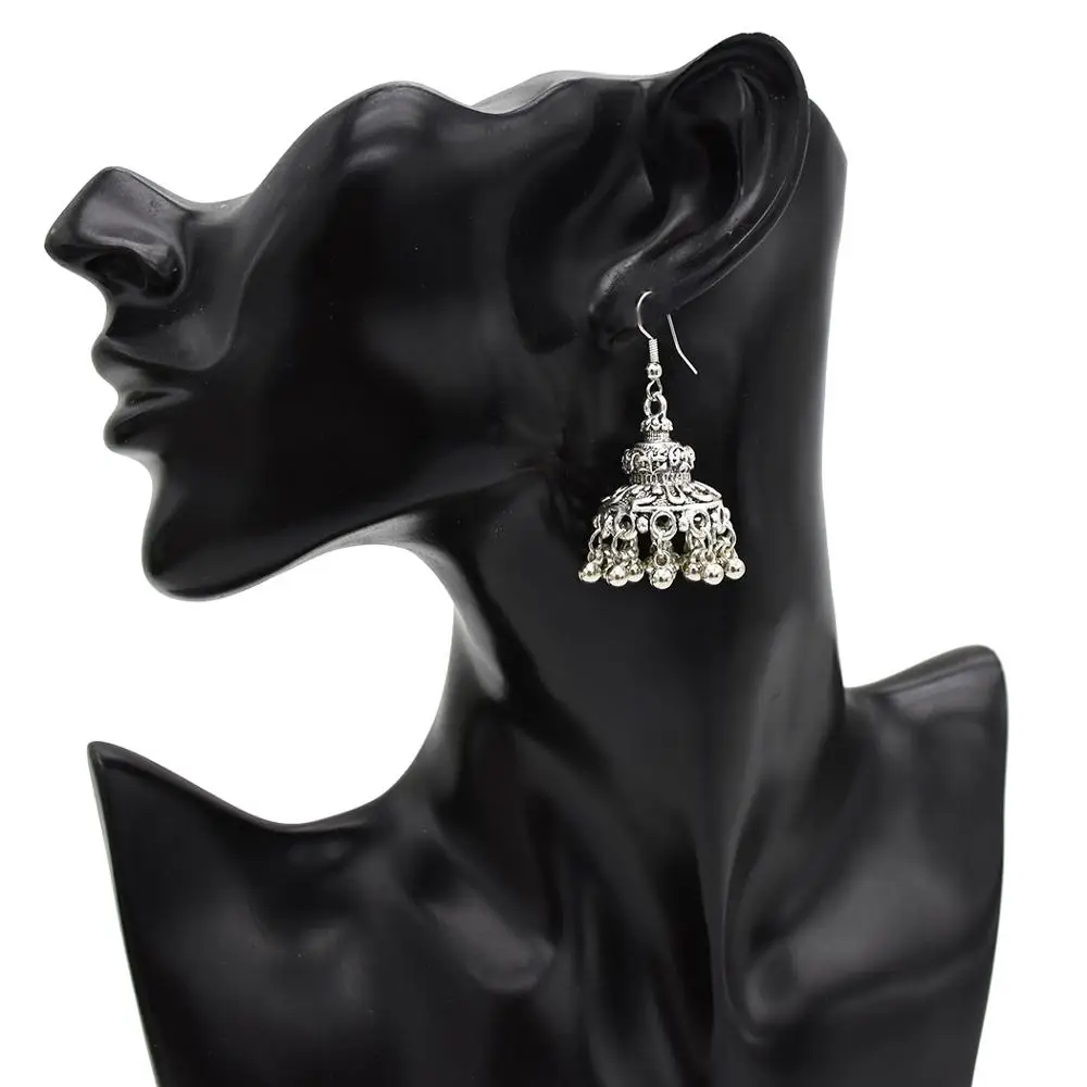 Этнические Ретро Геометрические турецкие колокольчики индийские Jhumka серьги