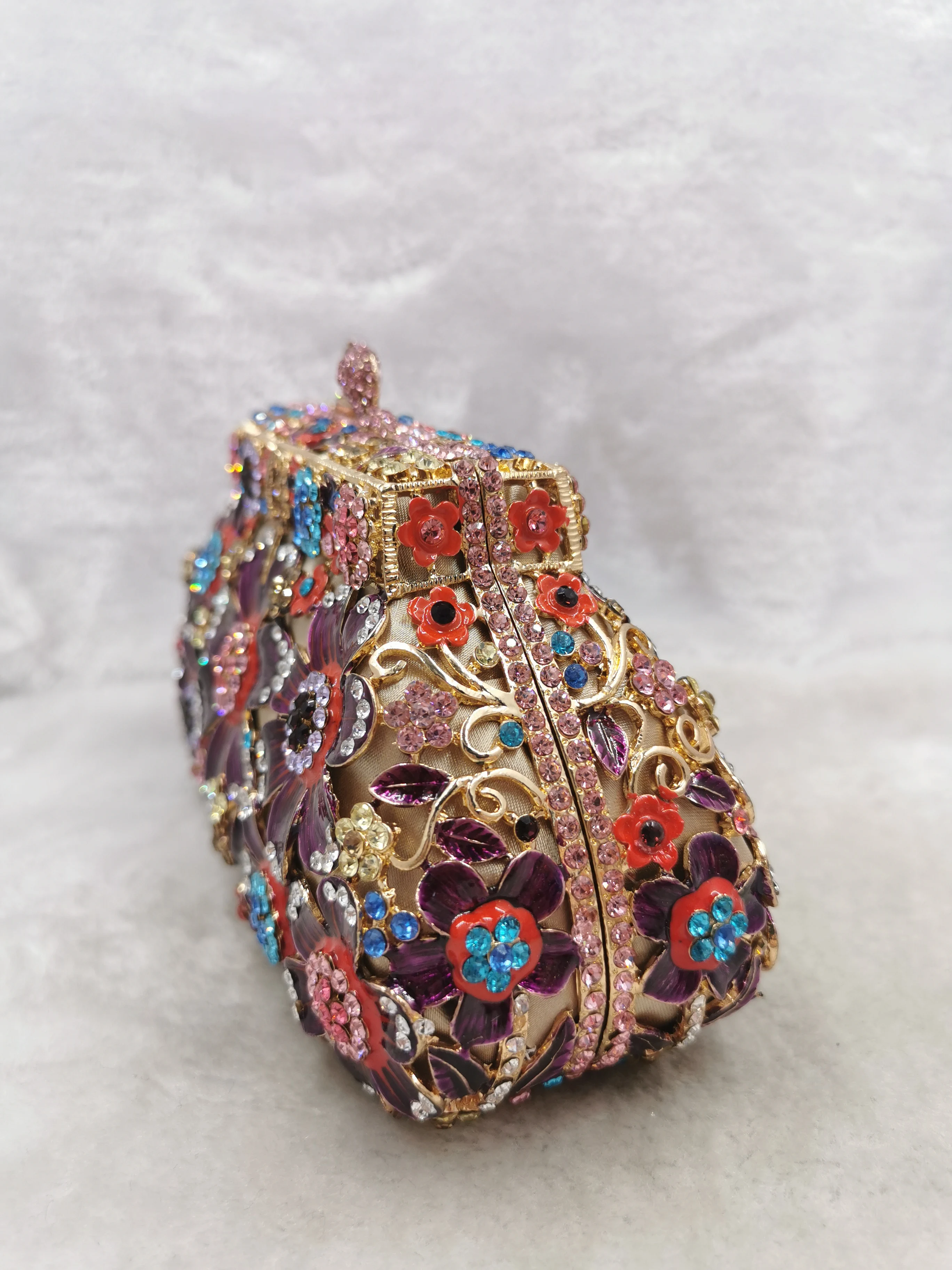 

Female Pink Purple Rhinestone Evening Bags Clutch Bag Wedding Purse XIYUAN 2021 Fashion Ladies Shoulder Handbags Party Purses