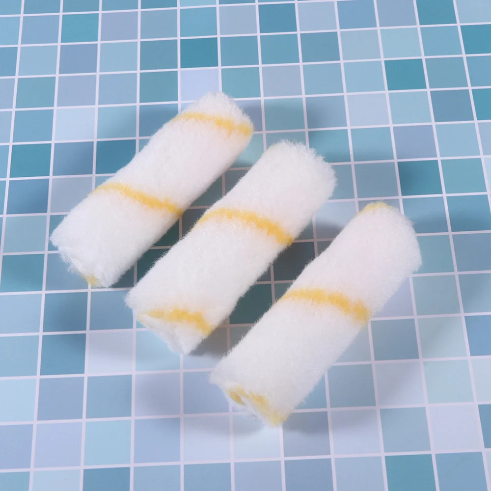 

20PCS Paint Roller Cover Mini Rollers Cover Polyester Roller Sleeve Decorators Brush Smooth Tools Handle