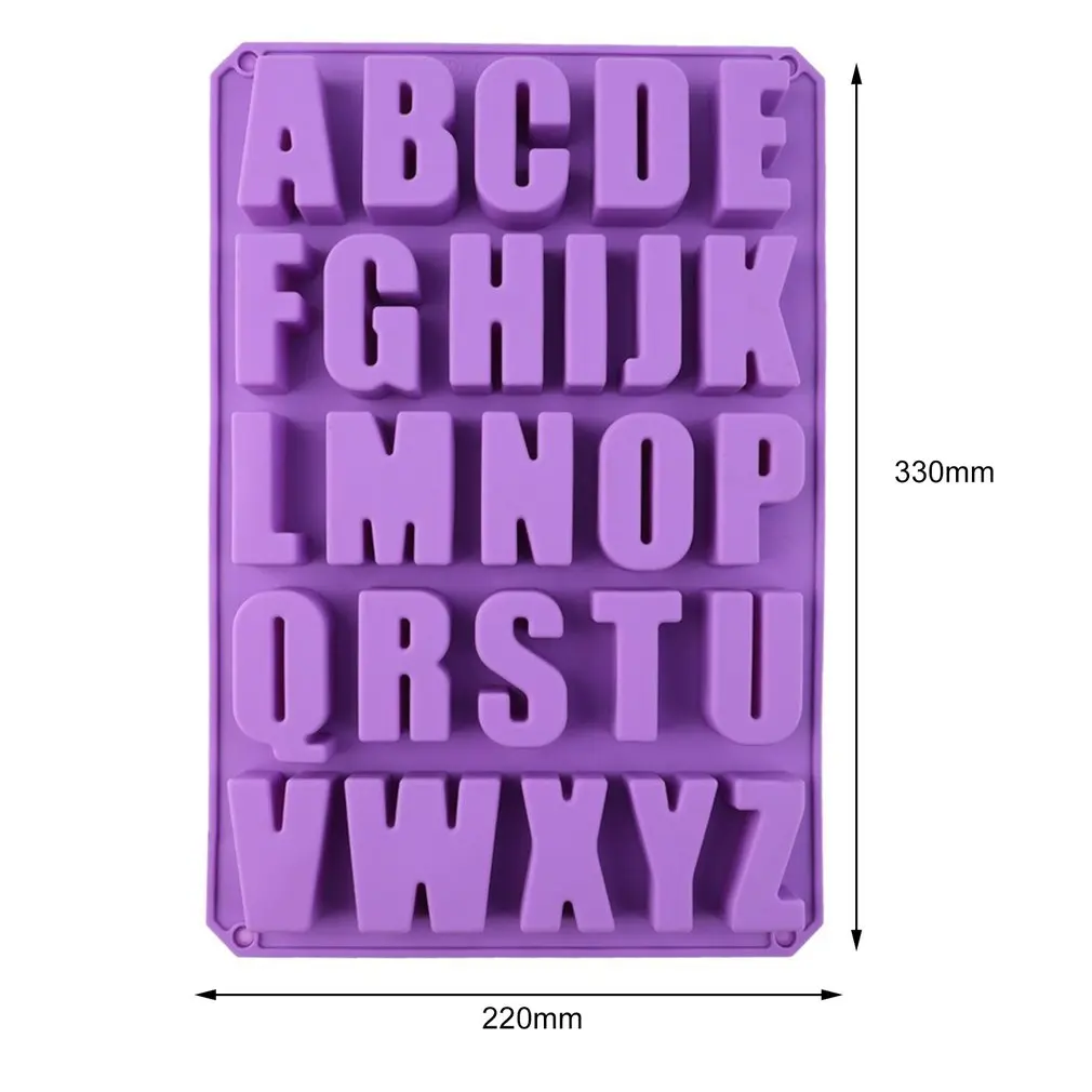 

Silicone Letter Alphabet Pudding Bakeware Mould Cake Chocolate Ice Maker Mold