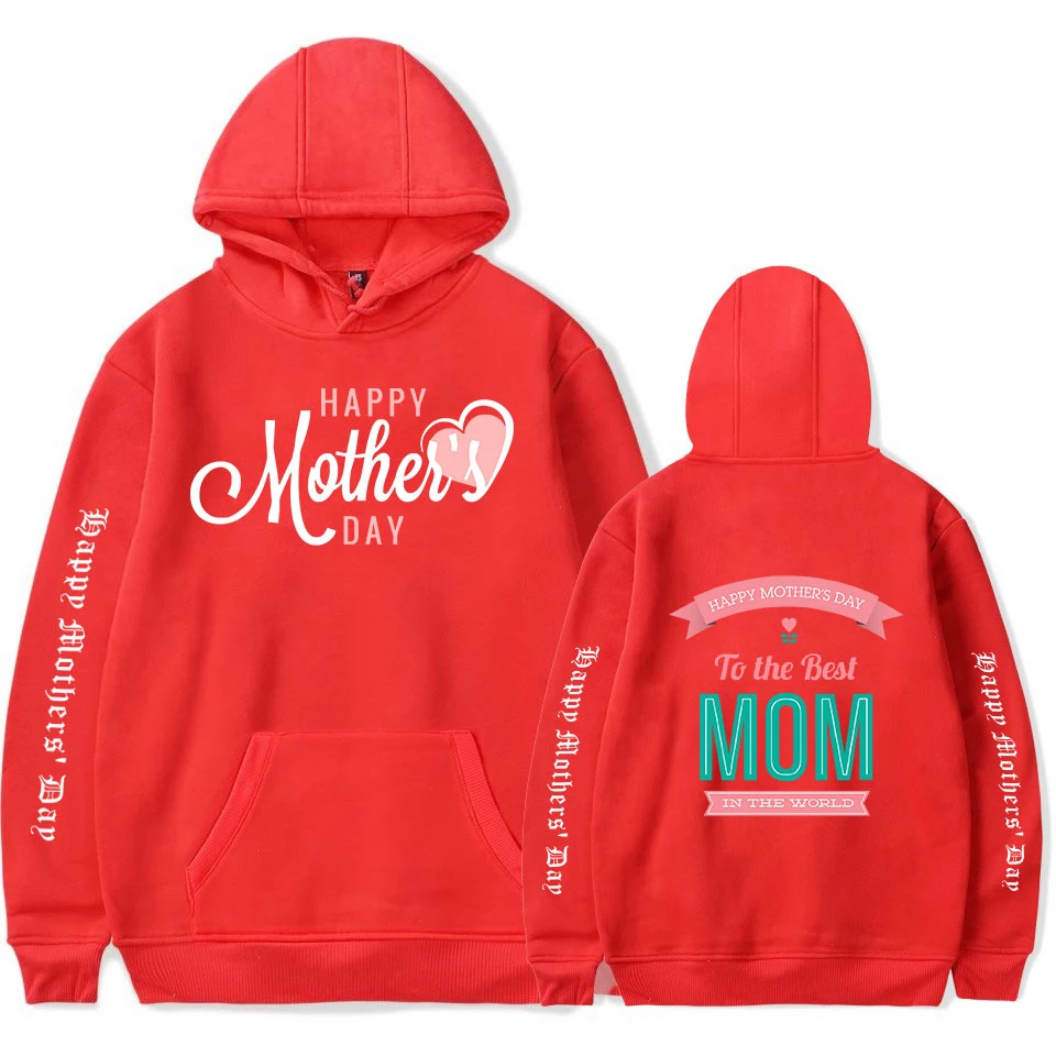 

Mothers Day Hoodie Unisex Pullover Women Men's Tracksuits Harajuku Streetwear Hoodie 2021 Fashion Plus Size Clothes