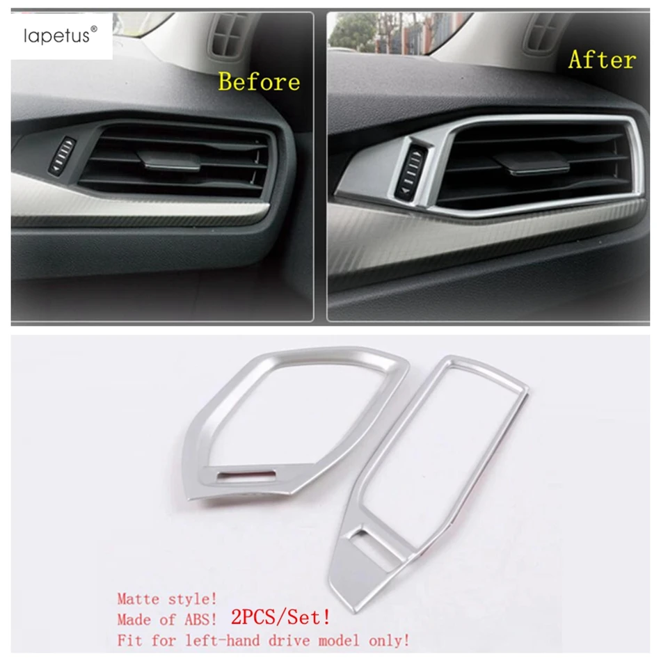 

Lapetus Matte Interior Refit Kit AC Air Conditioning Panel / Pillar A Stereo Speaker Cover Trim For Ford Focus 2019 2020 2021