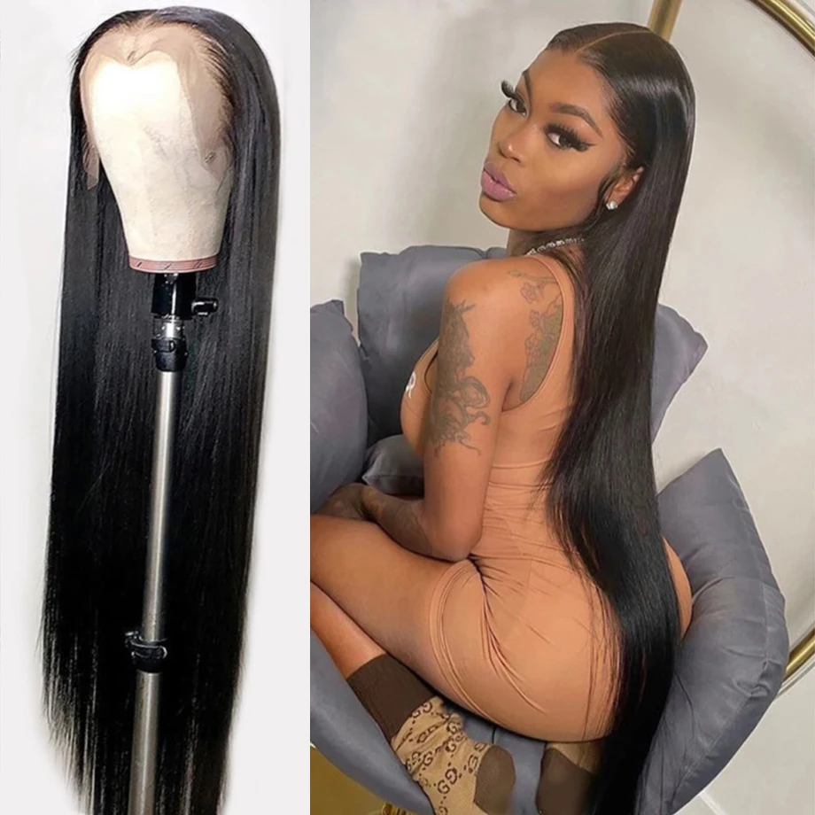 

Straight Lace Front Wig Human Hair Lace Frontal Wigs For Women Human Hair 28 30 32 Inch Brazilian Hair Hd Full Lace Wig Bob Wig